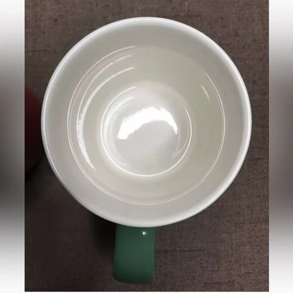 EUC Starbucks 2021 Holiday Mugs Set of 2, 11oz Red & Green - Picture 8 of 10